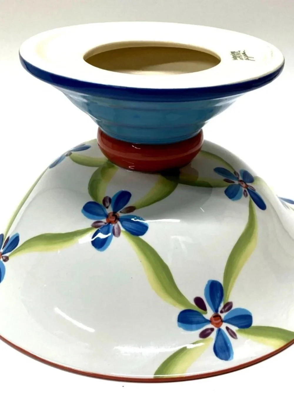 Southern Living at Home Gail Pittman VERANDA Pedestal Compote Serving Bowl EUC